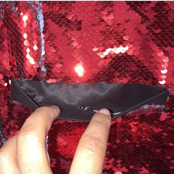 Pronti Collection by Phita Red (or Silver) Sequin Blazer - Picture 4 of 10